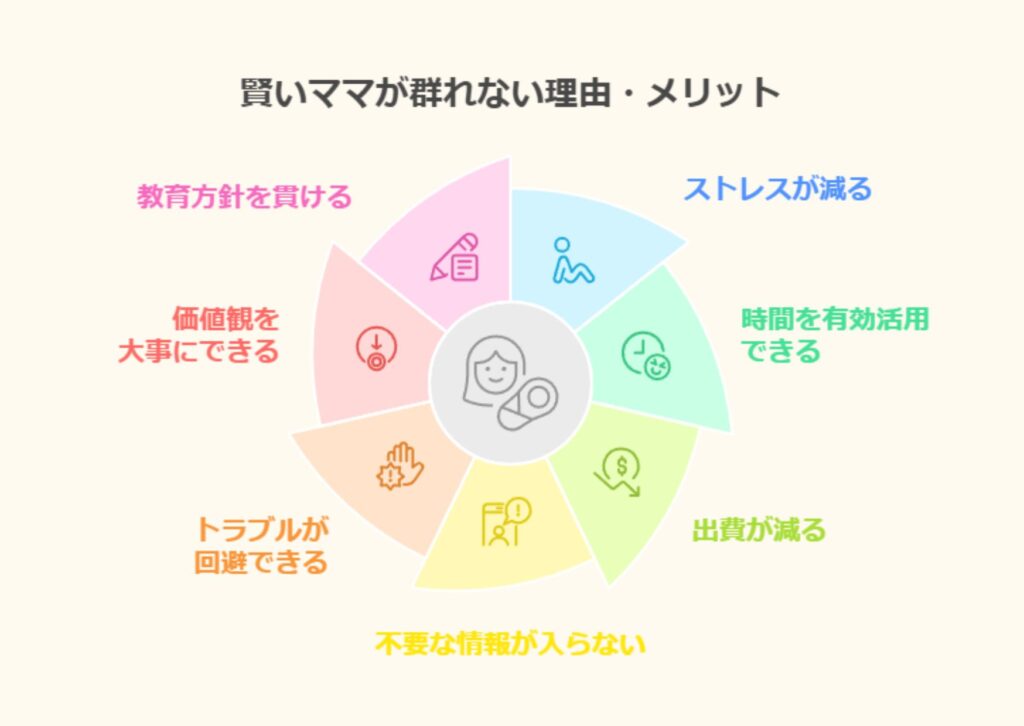 賢いママが群れない理由は?メリットを7つ紹介