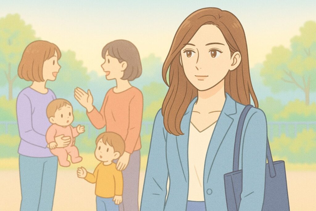群れない綺麗なママの魅力は? 実は孤立する寂しさを感じている…?