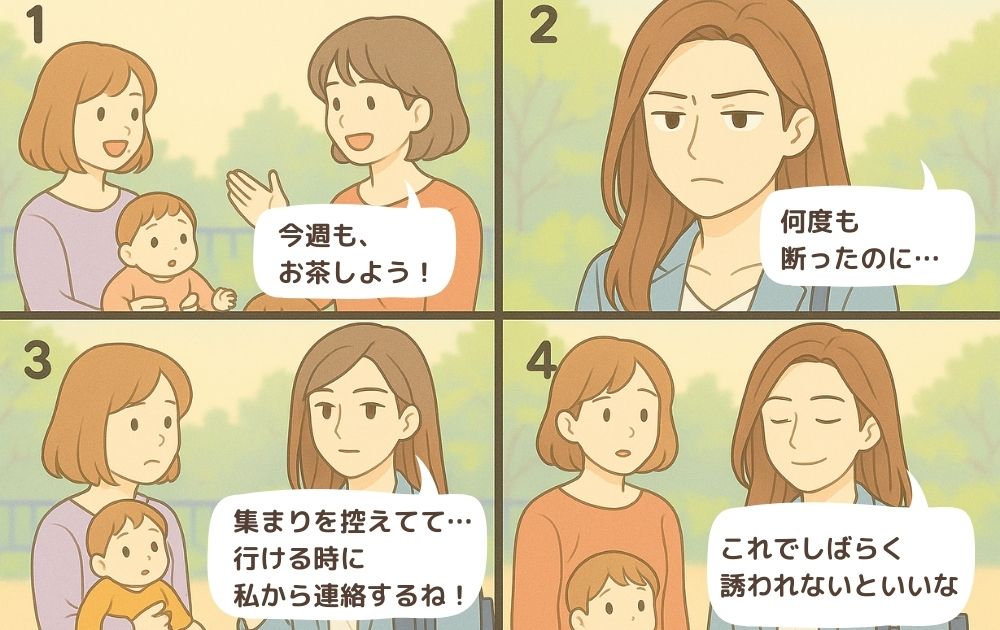 何度断っても誘ってくる しつこいママ友の断り方
