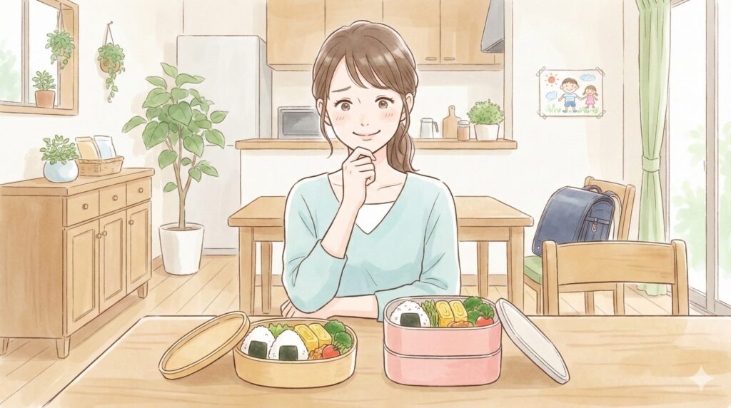 小学校低学年のお弁当箱は一段か二段かどれを選ぶ?