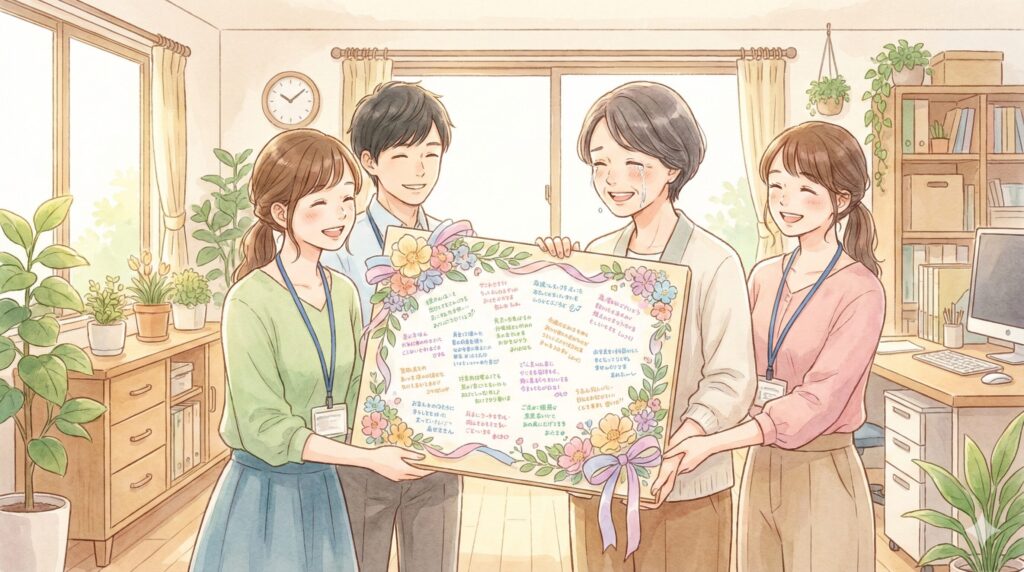 寄せ書きに今すぐ使える！一言で感動する例文