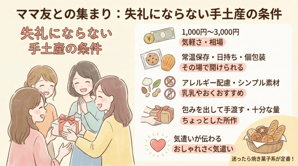 ママ友との集まりがある…みんなで食べる手土産選びのマナー